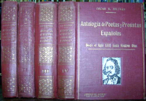 Imagen 1 de 5 de Antologia De Poetas Y Prosistas Españoles * Oscar Beltran *