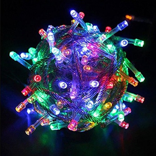 Imagen 9 de 10 de Tira Luz Led Multicolor 9 Mts Arbol Navideño Cotillon Oferta