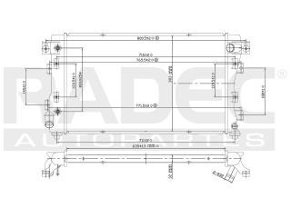 Radiador Chrysler Concorde 1993-1994-1995 V6 3.3/3.5 Lts Aut