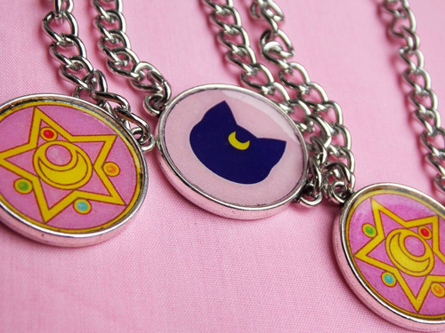 Collar Sailor Moon Reversible! 2 Collares En 1 Unicos