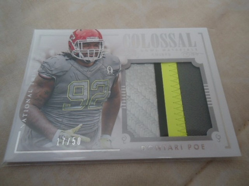 2014 National Treasures Pro Bowl Jersey Dontari Poe /50