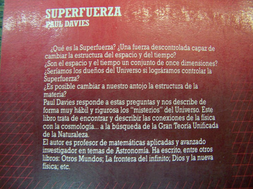 Imagen 2 de 4 de Superfuerza * Paul Davies * Salvat *
