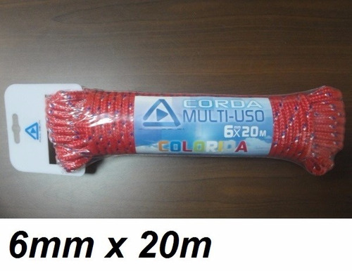 Corda De Polipropileno Multifilamento Pp Multiuso 20m X 6mm
