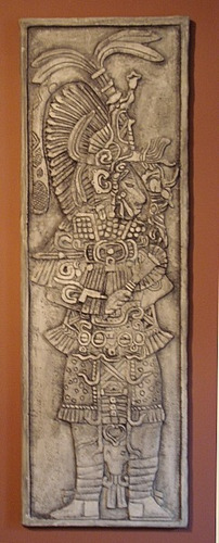 Guerrero Maya - Escultura Mural En Relieve