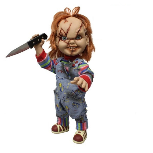 Brinquedo Assassino Chucky Que Fala 38 Cm Mezco- Cx Amassada