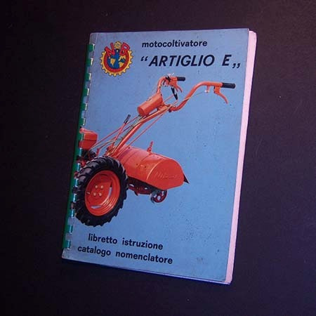 Motocoltivatore . Artiglio E . Libretto Istruzione