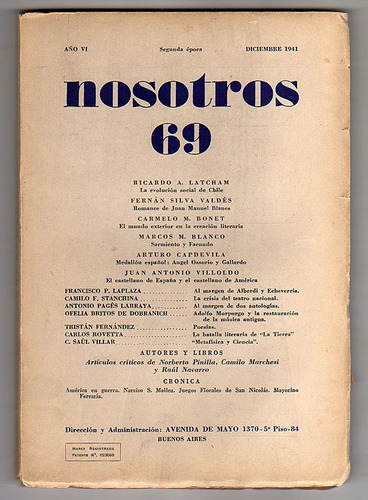 Revista Nosotros 69