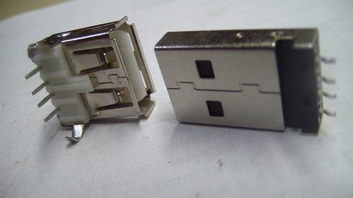 U8129 - Conector Jack Usb 2.0 Macho E Fêmea 4 Terminais