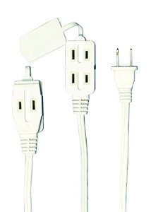 Eje 3 45502 Outlet Blanco Cordón De Extensión Cubierta 6 Pie