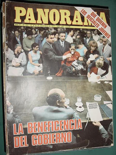 Revista Panorama 243 Beneficencia Gobierno Manrique Oficiale