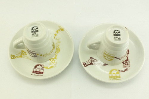 Conjunto De 06 Xícaras Com Pires - Camelo Eldorado B2205