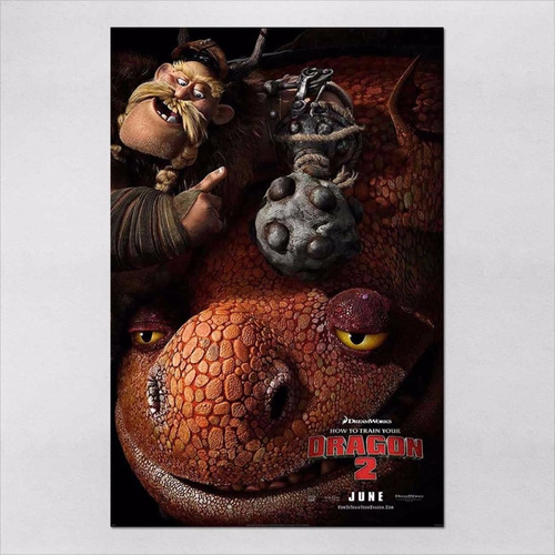 Poster 30x45cm Filmes Animacao Como Treinar O Seu Dragao