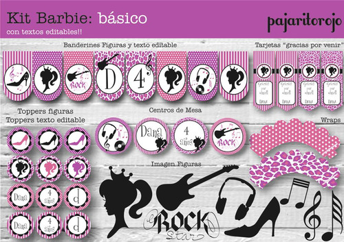 Kit Barbie Rock