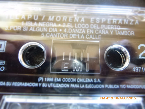 Cassette De Illapu Morena Esperanza -- Emi (309