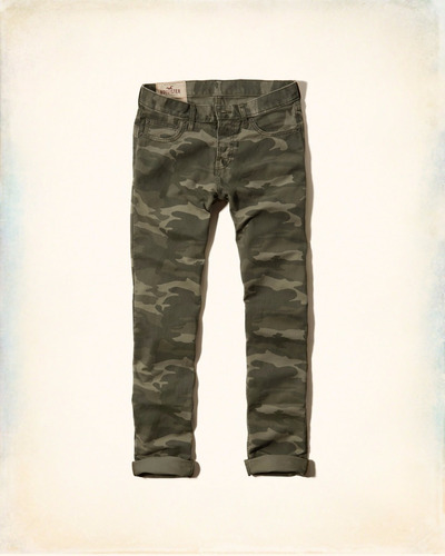 Pantalon Hollister Camo Skinny 29x30 Importado Eeuu