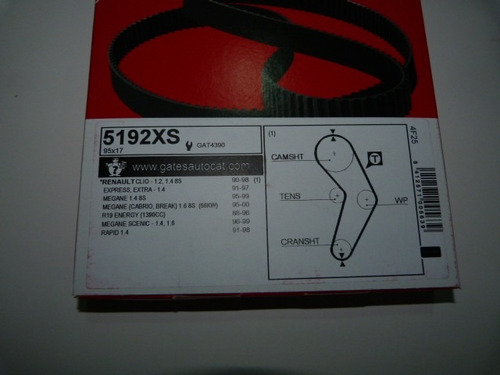 Correa Tiempo Renault Clio 19 Express Energy Original Gates