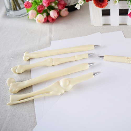 Imagen 5 de 10 de Lápiz Pasta Forma De Hueso 6 Lápices Para Médico Enfermera