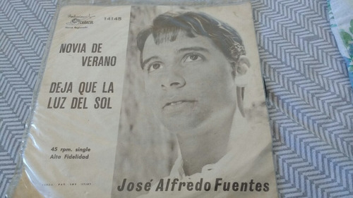 Vinilo Single De Jose Alfredo Fuentes Novia ( L L -95