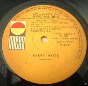 Barry White Voy A Amarte Solo Un Poco Simple Argentino
