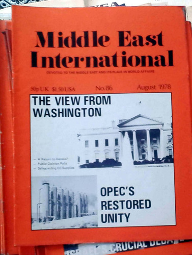 Middle East International - Aug 1978 N°86 London 34p Buen Es