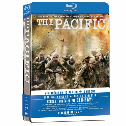 Box Blu-ray The Pacific - Série Completa - Lata - Lacrado