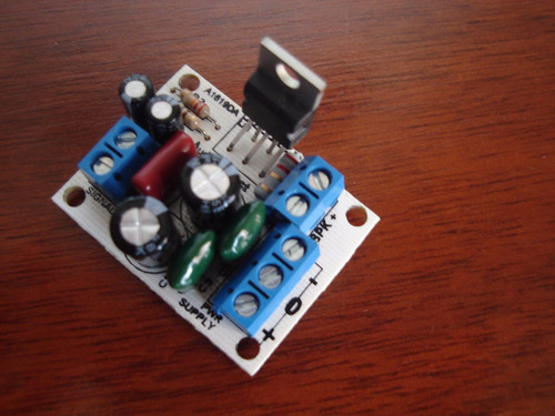 Mini Amplificador 35 W C/ Tda2050 + Fuente Trafo Y Disipador