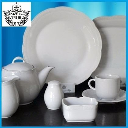 Juego Platos Playos Tsuji 1800 6 Personas Vajilla Porcelana