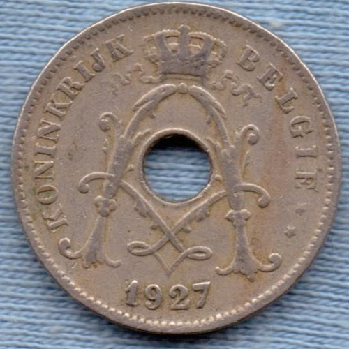 Belgica 10 Centimes 1927 * Leopold Ii * Leyenda En Holandes