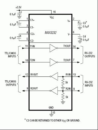 30 Pzs Max3232 De 3.3 Volts Driver Dual Serial Rs232