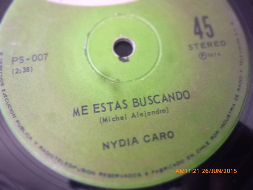 Vinilo Single De Nydia Caro --hoy Canto Solamente Por ( N110