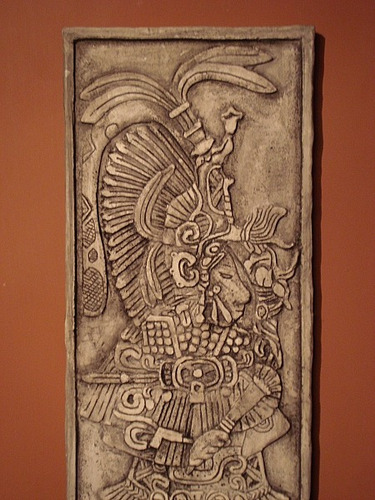Guerrero Maya - Escultura Mural En Relieve