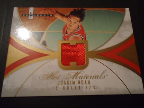 2007-08 Fleer Hot Prospects Joakim Noah Rc Hm Jersey Bulls