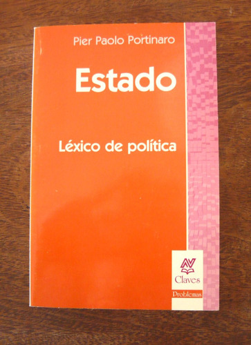 Estado, Pier Paolo Portinaro, Ed. Nueva Visión