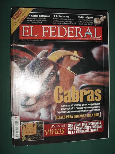 Revista El Federal 70 Cabras Vinos Syrah Arandanos Ajo Campo
