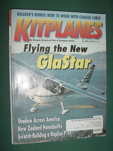 Revista Kitplanes Aviones Aviacion Importada 7/95 Glastar