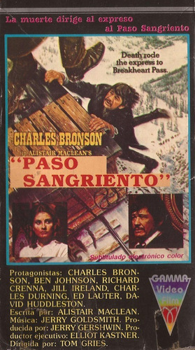 Paso Sangriento Vhs Breakheart Pass Charles Bronson