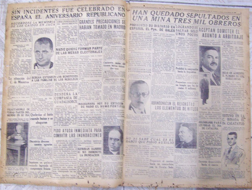 Imagen 2 de 3 de El Mundo Nº 999 * 12 De Febrero De 1931 * Diario Ilustrado *