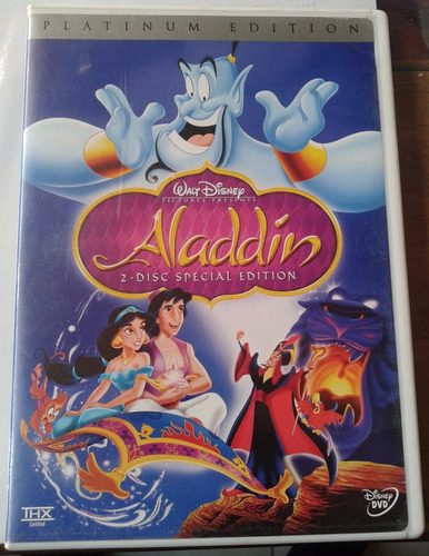 Aladdin 2 Dvds Made In U.s.a. C/ Su Guia Hablada En Ingles
