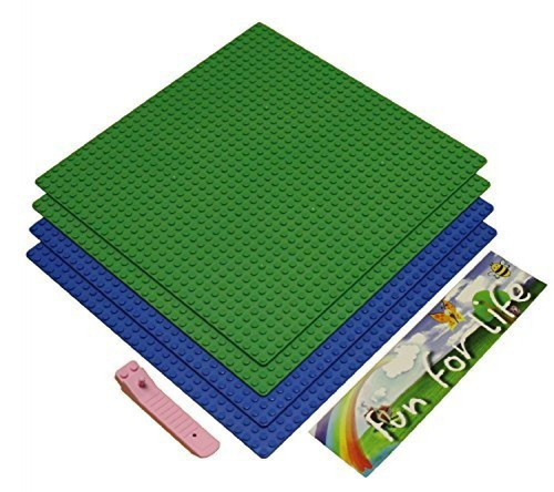 Base Compatible Con Lego 25x25 4 Uni. +separador De Fichas