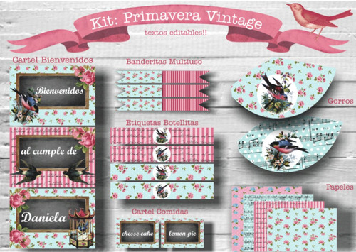 Kit Primavera Vintage