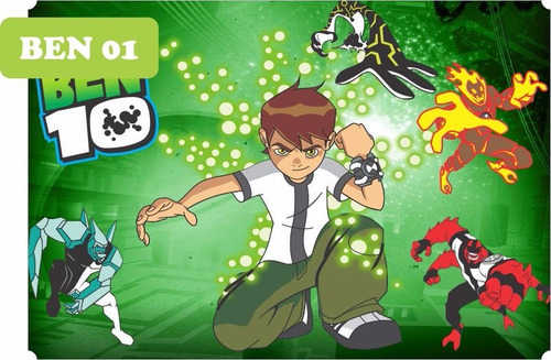 Adesivo Infantil Ben 10 - Quartos - Guarda Roupos -  4m²