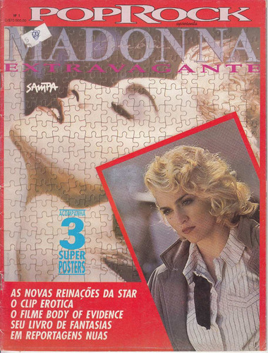 Revista Pop Rock Magazine Madonna Brasil 3 Super Posters