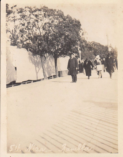 Antigua Fotografia Rambla De Niza Costa Azul De Francia