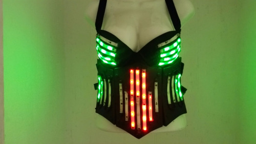 Corset Led Animadora Robot Led Traje Led