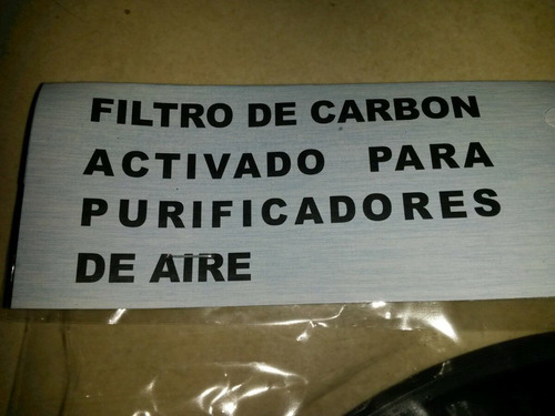 Filtro De Carbon Activado Para Extractor Y Purificador Spar