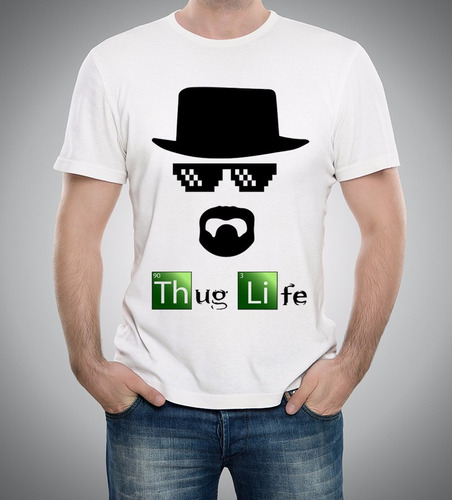 Camiseta Breaking Bad Walter White Heisenberg Thug Life