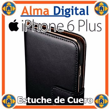 Estuche Cuero iPhone 6 Plus Funda Forro Protector Libreta