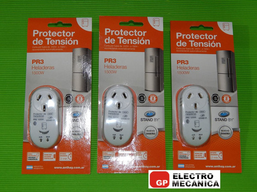 Imagen 2 de 9 de Protector De Tension Para Heladera 1500w Stand By Anthay