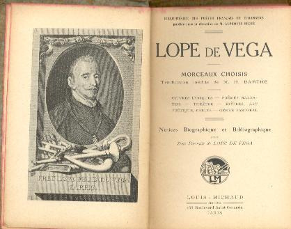 Obras De Lope De Vega En Idioma  Frances Hermosa Edicion