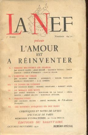 Revsta Francesa La Nef, Numero 69-70, 1950